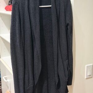 Set of 2 Barefoot Dreams CozyChic Lite Open Cardigans: Black and Beige